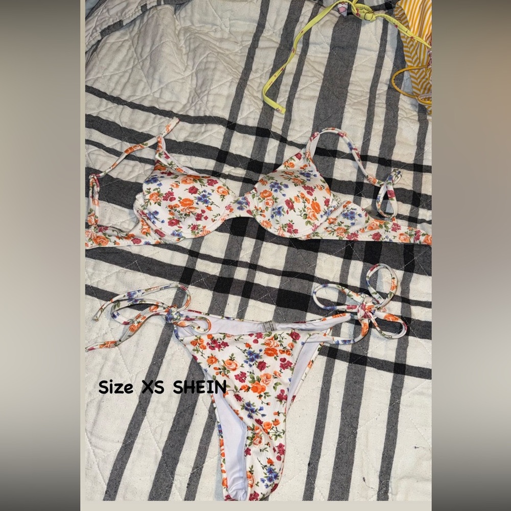 Floral SHEIN bikini